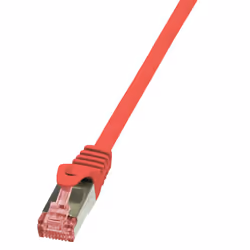 LogiLink 3m Cat.6 S/FTP, 3 m, Cat6, S/FTP (S-STP), RJ-45, RJ-45, Red