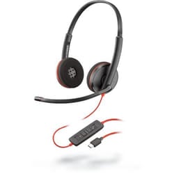 POLY Blackwire C3220 Headset Wired Head-band Calls/Music USB Type-C Bl