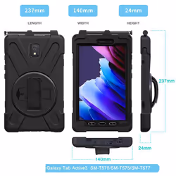eSTUFF AUSTIN Defender Case for Samsung Galaxy Tab Active3 - Black - Additional view 4