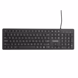 eSTUFF GLB211202, Full-size (100%), Wired, USB, Membrane, QWERTY, Black