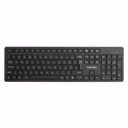 eSTUFF GLB212302, Full-size (100%), Wireless, USB, Membrane, QWERTY, Black