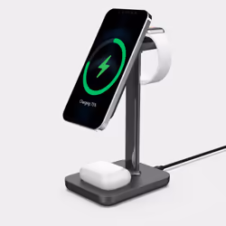 eSTUFF ES638201, Indoor, AC, 12 V, Wireless charging, 1.2 m, Aluminium