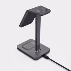 eSTUFF ES638201 mobile device charger Smartphone Aluminium AC Wireless charging Fast charging Indoor