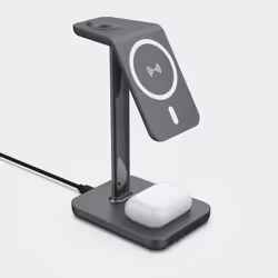 eSTUFF ES638201 mobile device charger Smartphone Aluminium AC Wireless charging Fast charging Indoor