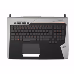 ASUS 04060-00800000 Tastatur deutsch DE mit Backlight inkl. Topcase - Tastatur - Silber. Type: Housing base + keyboard. Keybo ...