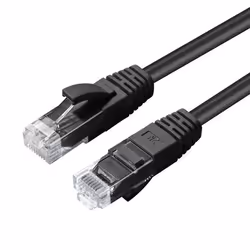 Microconnect UTP515S, 15 m, Cat5e, U/UTP (UTP), RJ-45, RJ-45, Black