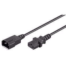 Microconnect PE040610, 1 m, C13 coupler, 1 mm², Black, China, 1 AC outlet(s)