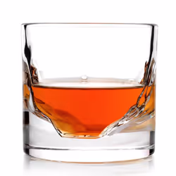 LIITON Grand Canyon Crystal Bourbon Whiskey Glasses Gift Set of 4 Heavy Freezable Old Fashioned Cocktail Glass Tumbler Prem ...