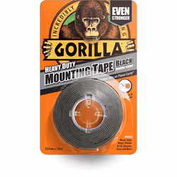 GORILLA GLUE 3044201 1.5 m Heavy Duty Mounting Tape - Black
