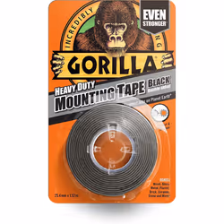 Gorilla Heavy Duty Mounting Tape Black 25.4mm x 1.5m