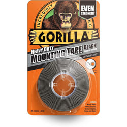 Gorilla Heavy Duty Mounting Tape Black 25.4mm x 1.5m