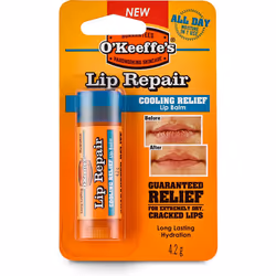O'Keeffe's Lip Repair Cooling Relief Lip Balm 4.2g (Pack of 3)