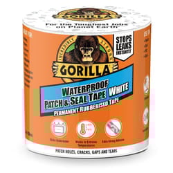 Gorilla Waterproof Patch & Seal Tape White 100mm x 3m