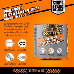 Gorilla Waterproof Patch & Seal Tape Clear 2.4m