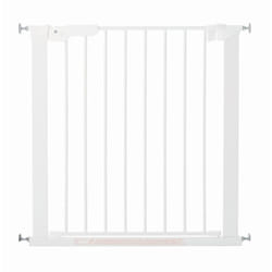 Premier, Pressure Fit Stair Gate, Covers openings between 73.5-79.6 cm/28.9-31.3 inches, Baby Gate/Safety Gate, Metal, White, Made in Denmark - (Pet