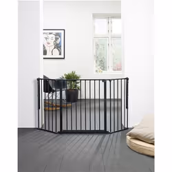 Baby Dan 56216-2600-10 baby safety gate Polyethylene, Steel Black