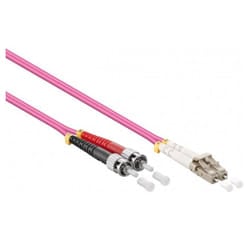 Mercodan 40400094 InfiniBand/fibre optic cable 10 m ST LC Pink