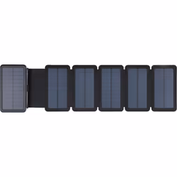Sandberg Solar 6-Panel Powerbank 20000, 20000 mAh, Lithium Polymer (LiPo), Black