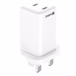 Sandberg AC Charger Dual USB-C PD65W UK