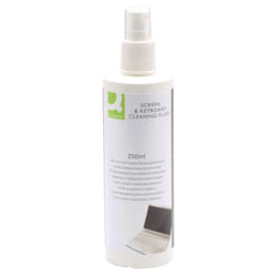 Q-Connect Screen & Keyboard Cleaning Fluid 250ml KF04502 KF04502
