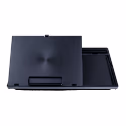 Height Adjustable Laptop Stand with Mousepad and Phone Holder Black