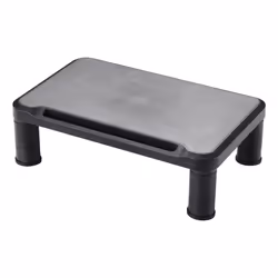 Q-CONNECT Monitor stand – Black, Freestanding, 20 kg, Height adjustment, Black