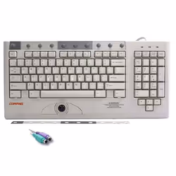 HPE 164989-101, Full-size (100%), Wired, PS/2, QWERTY