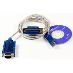 Microconnect USBADB25 serial cable Transparent 1.8 m USB DB9