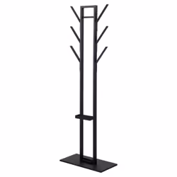 Actona Vinson, Floorstanding, Steel, 6 hook(s), Black, Metal, Black