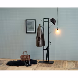 Actona Vinson coat rack Floorstanding 6 hook(s) Black