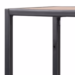 Actona Seaford Floating shelf Wall mounted Paper, Steel Black, Brown