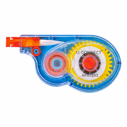 Q-CONNECT Correction roller with rice husk back, 5mm x 8m, Blue, 8 m, 5 mm, Malaysia