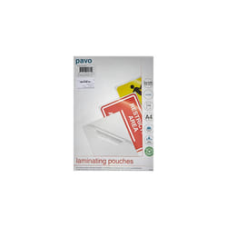 2x125 Micron A4 Laminating Pouch (Pack of 100)