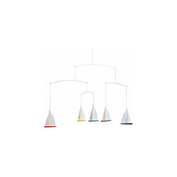 Dinghy Regatta 5 Mobile, Steel, Multi-Colour, 35 x 65 cm