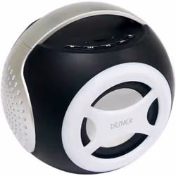 Denver BTS-90Silver, 2.1 channels, 4 W, 5 W, Wireless, Micro-USB, 2.1 portable speaker system