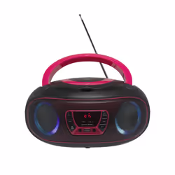 Denver TCL-212BT PINK, 1.19 kg, Black, Pink, Portable CD player