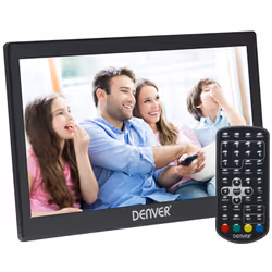 Denver LED-1032 10" Small Portable TV with Freeview & HDMI IN, 12 Volt, Rechargeable Battery, Car & Mains Power