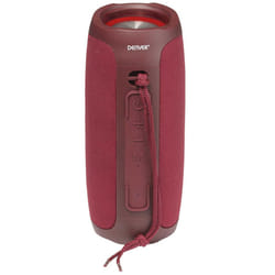 Denver BTV-220 Portable Bluetooth Speaker Cannon, LED Lights, Rechargeable, USB & Micro SD, AUX In, Handsfree Speaker Phone - Bordeaux