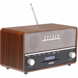 Denver DAB-36 Retro Bluetooth DAB+ FM Radio - Dark Wood