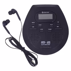 Denver DMP-395B Portable CD player Black