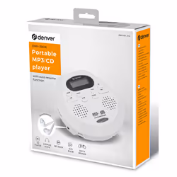 Denver DMP-395W Portable CD player White