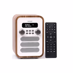 DAB-48 Bluetooth DAB/DAB+ Digital Radio with Large Remote Control - White
