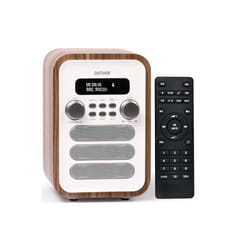 DAB-48 Bluetooth DAB/DAB+ Digital Radio with Large Remote Control - White