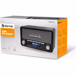 Denver DAB-18 Vintage Stereo DAB/DAB+ & FM Radio - Grey
