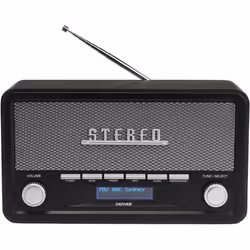 Denver DAB-18 Vintage Stereo DAB/DAB+ & FM Radio - Grey