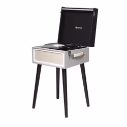 Denver VPR-250, Black, Grey, Wood, 33 1/3,45,78 RPM, 3.5 mm, 6 W, AC