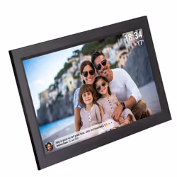 Denver PFF-1503B digital photo frame Black 39.6 cm (15.6") Touchscreen Wi-Fi