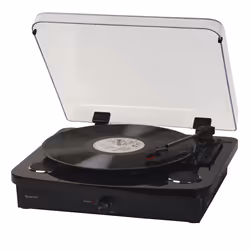 Denver VPL-230B, Semi Automatic, Black, Plastic, Wood, 33 1/3,45,78 RPM, 33 1/3,45,78 RPM, Rotary