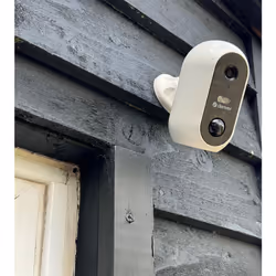 Wireless WiFi Indoor Outdoor Rechargeable 1080p CCTV Camera with Free App | 2 Way Audio, Floodlight, Night Vision & Motion De ...