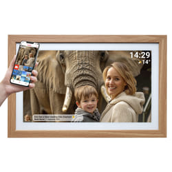 Denver PFF-2162LW digital photo frame Light brown 54.6 cm (21.5") Touchscreen Wi-Fi